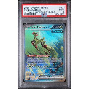Iron Leaves ex - Temporal Forces - Special Illustration Rare - PSA MINT 9